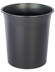 PAPELERA PLASTICO CERRADA NEGRA