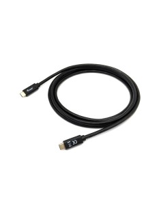128346 Cable USB 3.2 Gen 1 C a C, M/M , 1,0m, PD 60W, 5Gbps, Negro
