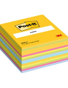 7100172383 nota autoadhesiva Plaza Azul, Verde, Rosa, Amarillo 450 hojas Autoadhesivo
