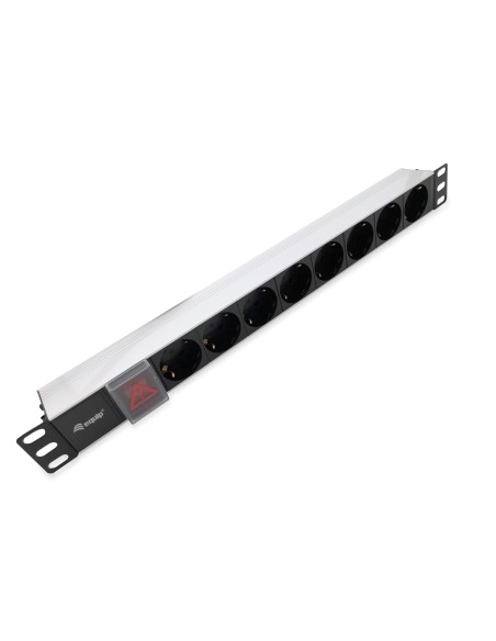 333293 unidad de distribución de energía (PDU) 8 salidas AC 1U Negro, Plata