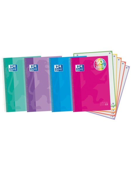 400073042 cuaderno y block A4+ 120 hojas Colores surtidos
