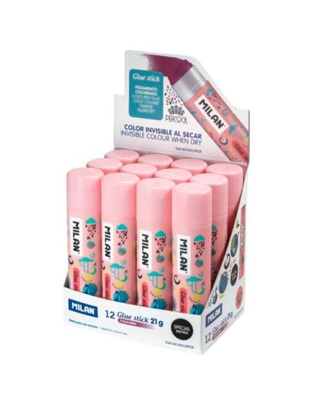 MILAN BARRA PEGAMENTO VIOLETA 21GR PEACOCK -CAJA EXPOSITORA 12 BARRAS-