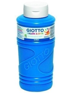 GIOTTO PINTURA DE DEDOS DE 750 ML COLOR AZUL CYAN