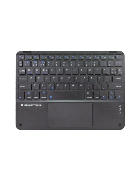 TOBIN01BES teclado Universal Bluetooth QWERTY Español Negro TOBIN01BES teclado Universal Bluetooth QWERTY Español Negro