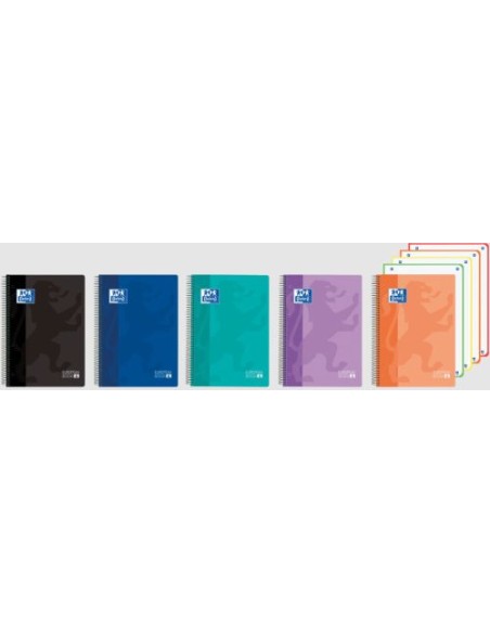 Paq 5 cuaderno espiral a5 120h 90g cuadricula 5x5 microperforado ebook4 classic tapa plastico Paq 5 cuaderno espiral a5 120h 90g cuadricula 5x5 microperforado ebook4 classic tapa plastico