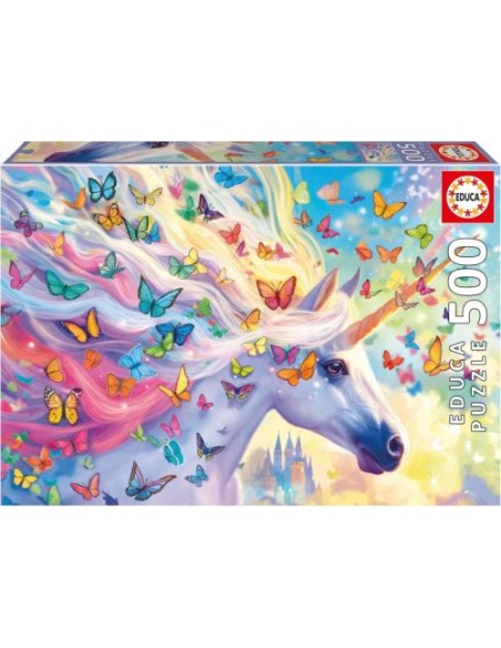 PUZZLE 500 PIEZAS UNICORNIO ARCOIRIS