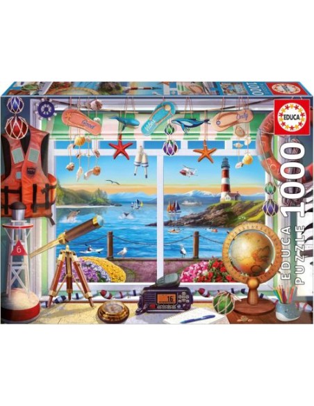PUZZLE 1000 PIEZAS VIDA EN EL PUERTO