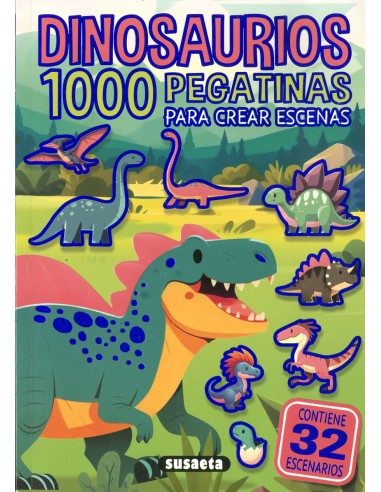 Dinosaurios 1000 pegatinas para crear escenas