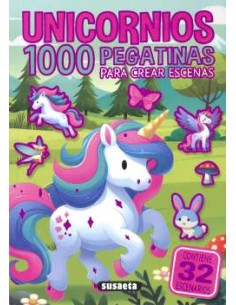 Unicornios 1000 pegatinas para crear escenas