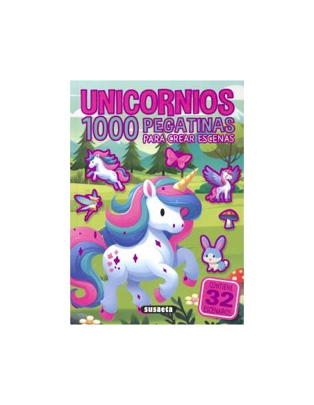 Unicornios 1000 pegatinas para crear escenas Unicornios 1000 pegatinas para crear escenas