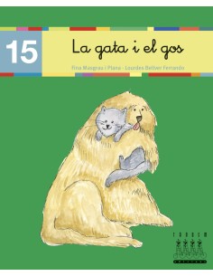 GATA I EL GOS LA LLEGINT 15 CURSIVA XINO XANO
