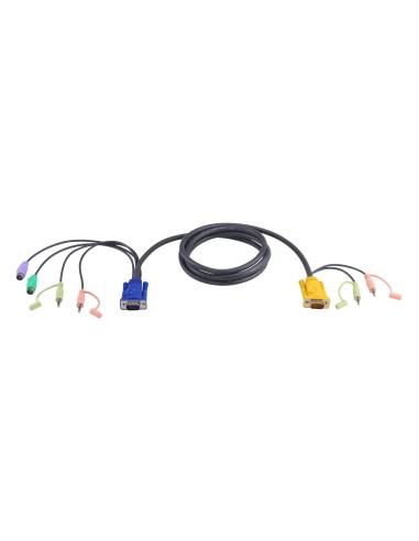 Cable KVM PS/2 con audio y SPHD 3 en 1 de 3 m