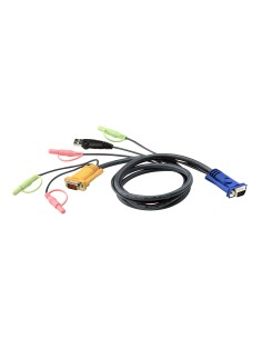 Cable KVM USB con audio y SPHD 3 en 1 de 3 m