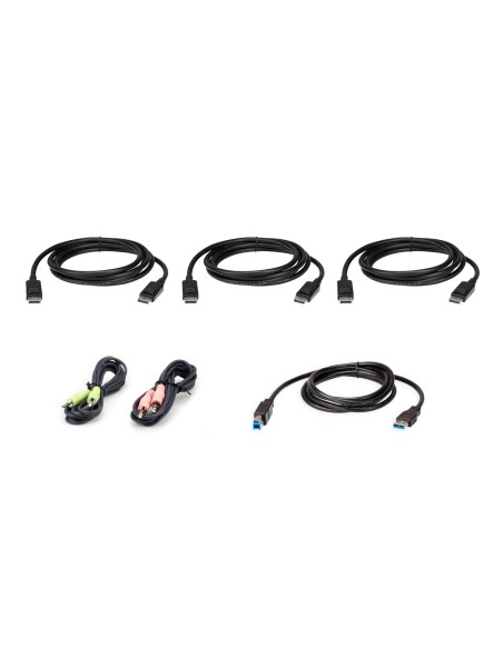 Kit de cable para KVM seguro DisplayPort triple display USB de 1,8 m