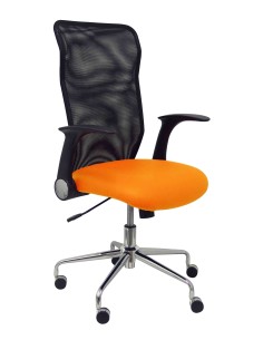 Silla Minaya similpiel naranja