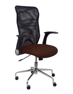 Silla Minaya similpiel marrón