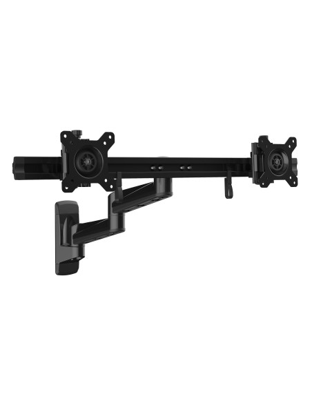 Brazo para Dos Monitores de Instalación en Pared - Soporte Ergonómico Articulado VESA x2 Monitores de 24" - Barra Transversal de