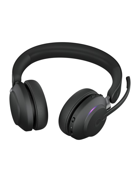 Evolve2 65, MS Stereo Auriculares Inalámbrico Diadema Oficina/Centro de llamadas USB Tipo C Bluetooth Negro