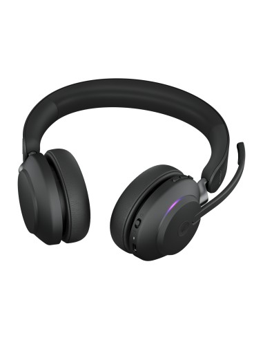 Evolve2 65, MS Stereo Auriculares Inalámbrico Diadema Oficina/Centro de llamadas USB tipo A Bluetooth Negro