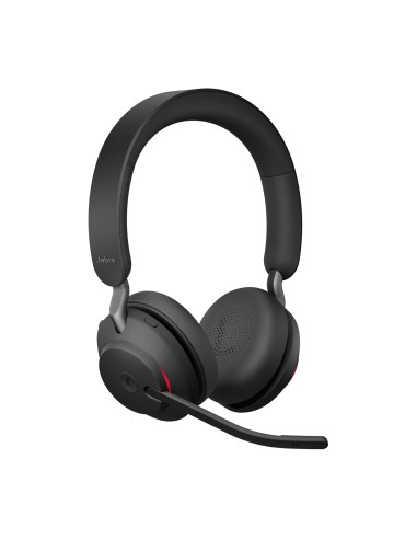 Evolve2 65, MS Stereo Auriculares Inalámbrico Diadema Oficina/Centro de llamadas USB tipo A Bluetooth Negro