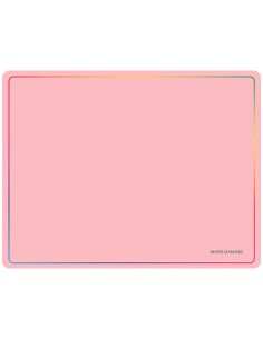 MMP124, Alfombrilla Gaming 360x260mm, Diseño de Bordes Rainbow, Base Antideslizante de Caucho Natural, Superficie Nanotextil de