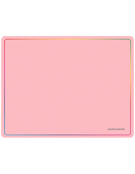 MMP124, Alfombrilla Gaming 360x260mm, Diseño de Bordes Rainbow, Base Antideslizante de Caucho Natural, Superficie Nanotextil de 