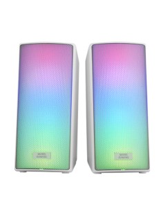 MSRGB2, Altavoces Bluetooth 5.3 15W, Procesador de Sonido DSP, Iluminación RGB Dinámica, Frontal Total Mesh, Altavoces Compactos