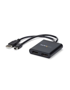 Splitter Multiplicador Mini DP a 2 puertos DisplayPort - Hub MST