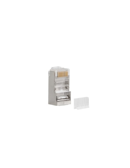 PLS-6020 conector RJ-45 Acero inoxidable, Transparente PLS-6020 conector RJ-45 Acero inoxidable, Transparente