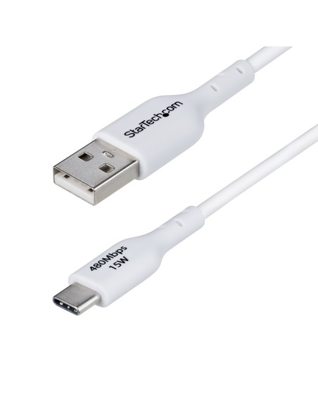 Cable Cargador USB-A a USB-C de 1m - Cable Adaptador USB-A a USB Tipo C - 3A - Cable de Carga y Sincronización - USB 2.0 - Recub