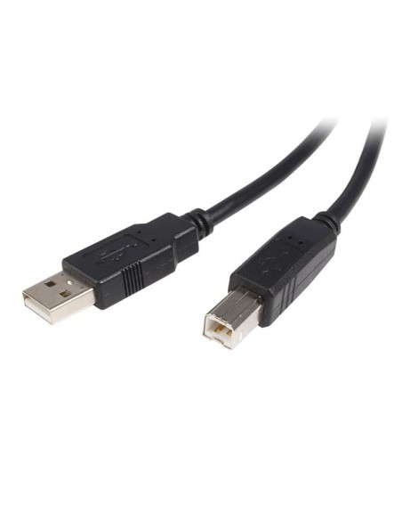 Cable USB de 50cm para Impresora - 1x USB A Macho - 1x USB B Macho - Adaptador Negro