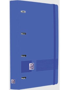 Carpebloc polyfoam a4 4 anillas 35mm con recambio cuadricula 5x5 color azul klein