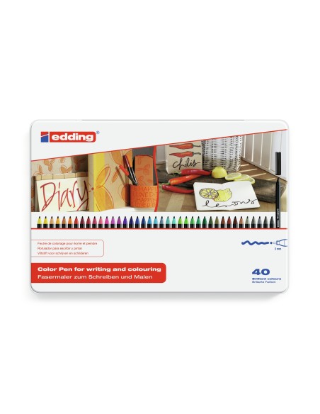 1300 rotulador Beige, Negro, Azul, Marrón, Verde, Gris, Magenta, Naranja, Rosa, Púrpura, Rojo, Sepia, Plata, Turquesa, Amarillo 