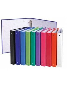 C 10 carpeta a4 4 anillas 30mm carton forrado aquarel colores pastel