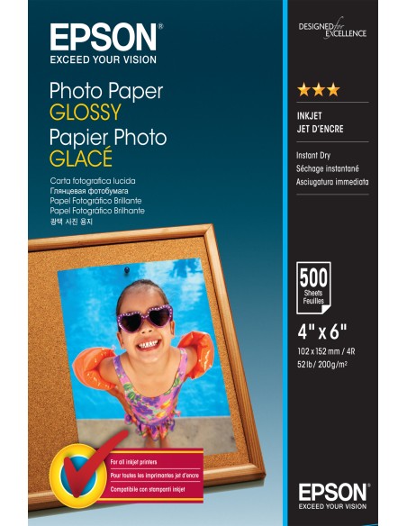 Photo Paper Glossy - 10x15cm - 500 Hojas