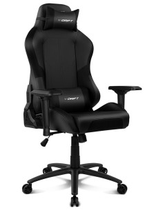 DR250 Silla para videojuegos de PC Asiento acolchado tapizado Negro, Carbono