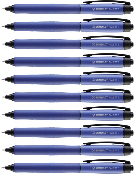 PALETTE Bolígrafo retráctil con clip 10 pieza(s)