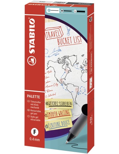 PALETTE Bolígrafo retráctil con clip 10 pieza(s)