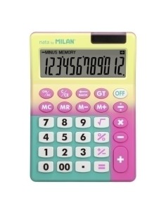CALCULADORA MESA MILAN 12 DIG.AM/RS B/1