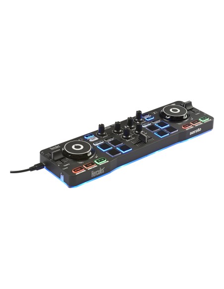 Starlight Mesa de mezclas con opción de realizar scratch conectando un CDJ 2 canales Negro