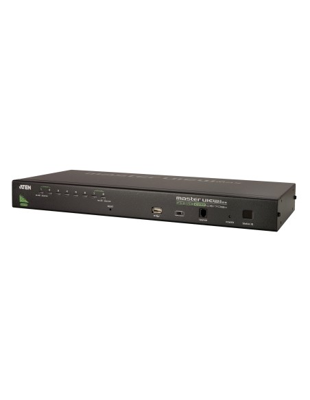 CS1708A interruptor KVM Montaje en rack Negro
