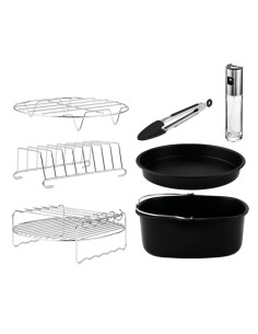 04995 accesorio para freidoras Kit de accesorios Negro, Acero inoxidable