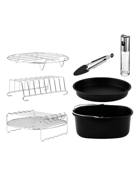 04995 accesorio para freidoras Kit de accesorios Negro, Acero inoxidable