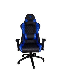 Deep Command II Silla para videojuegos de PC Asiento acolchado Negro, Azul