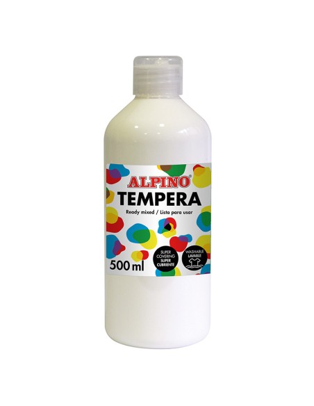 DM010170 tempera 500 ml Botella Blanco