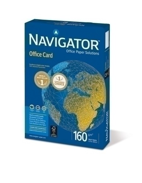PAPEL A3 NAVIGATOR 160g 250h OFFICE CARD