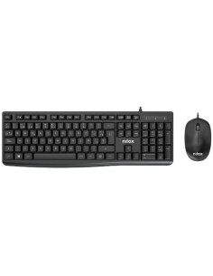 NXKME0012 teclado Ratón incluido Universal USB QWERTY Español Negro