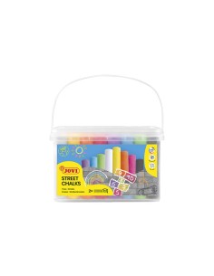 Bucket 48 tizas jumbo colores surtidos street chalks
