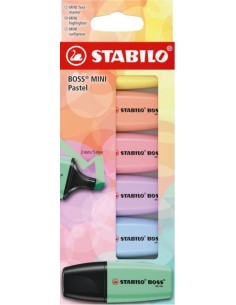 ESTUCHE 6 MARCADORES STABILO BOSS PASTEL MINI