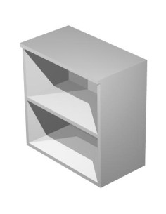 ARTEXPORT ESTANTERÍA BAJA PRESTO ABIERTA 1 ESTANTE 22MM REGULABLE CON TRASERA GRIS